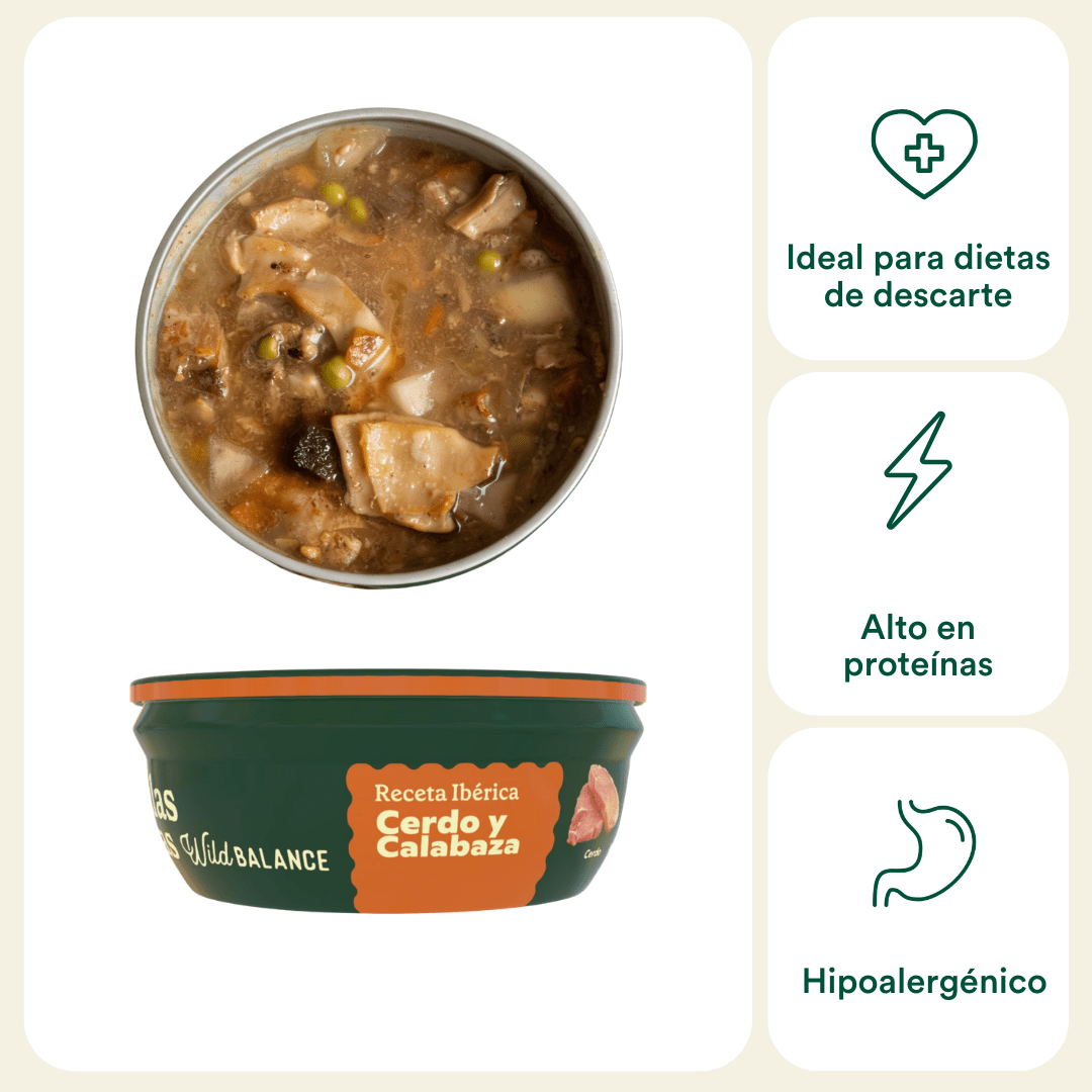 Cazuela casera de Cerdo y Calabaza para perros 280g