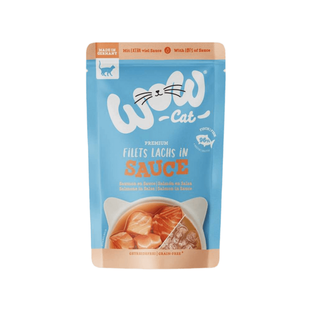 Wow | Cat Filetes de Salmón en salsa gatos (85g)