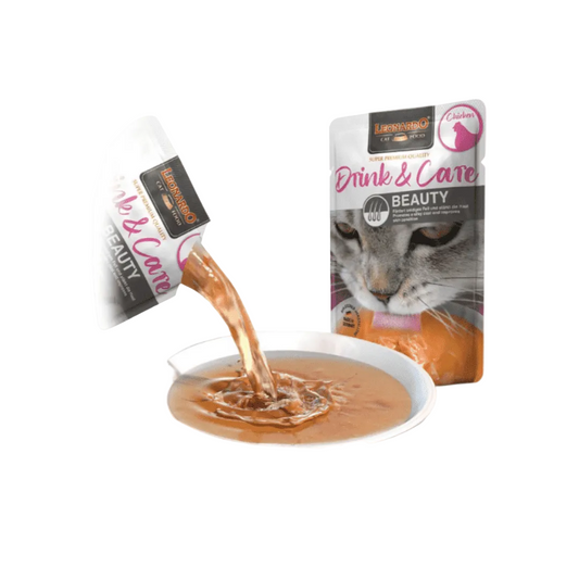 LEONARDO Drink & Care Beauty Caldo de Pollo | Gatos