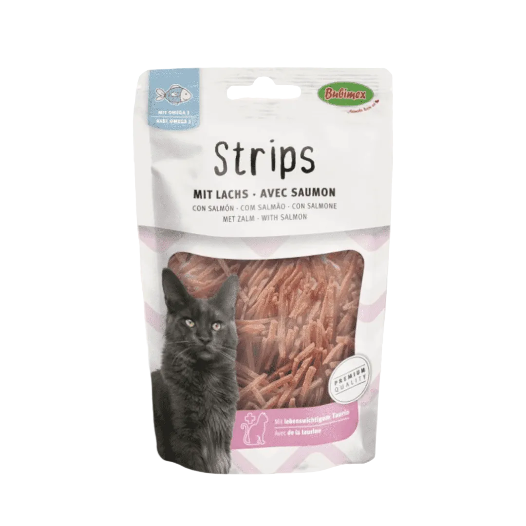Snack Tiras de Salmón para Gatos