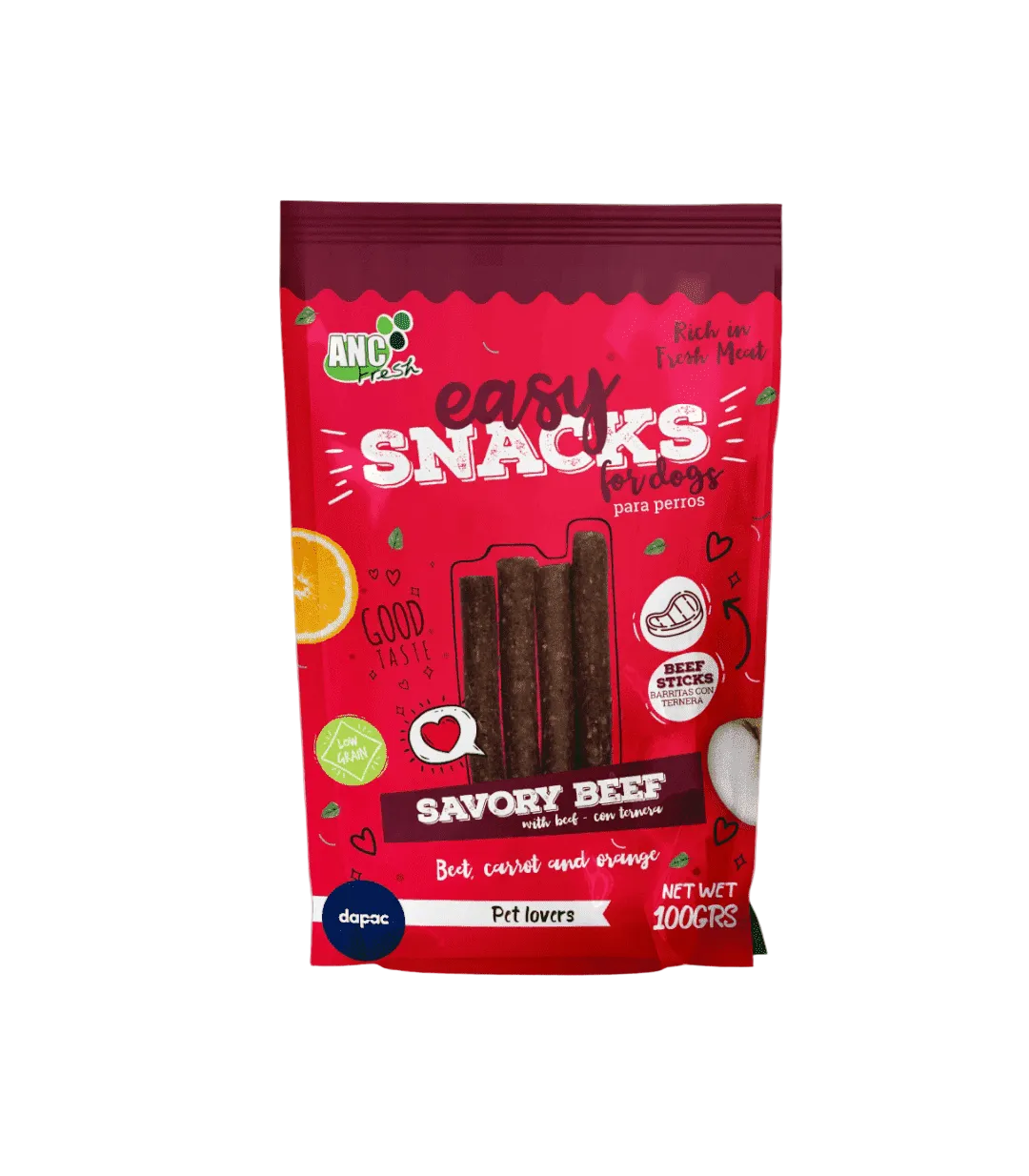 Fresh Barritas de Ternera para Perro 100g