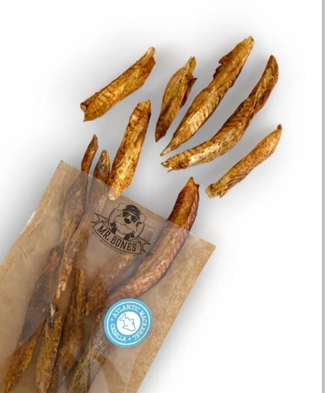 Filetes de caballa del Atlántico snacks perro