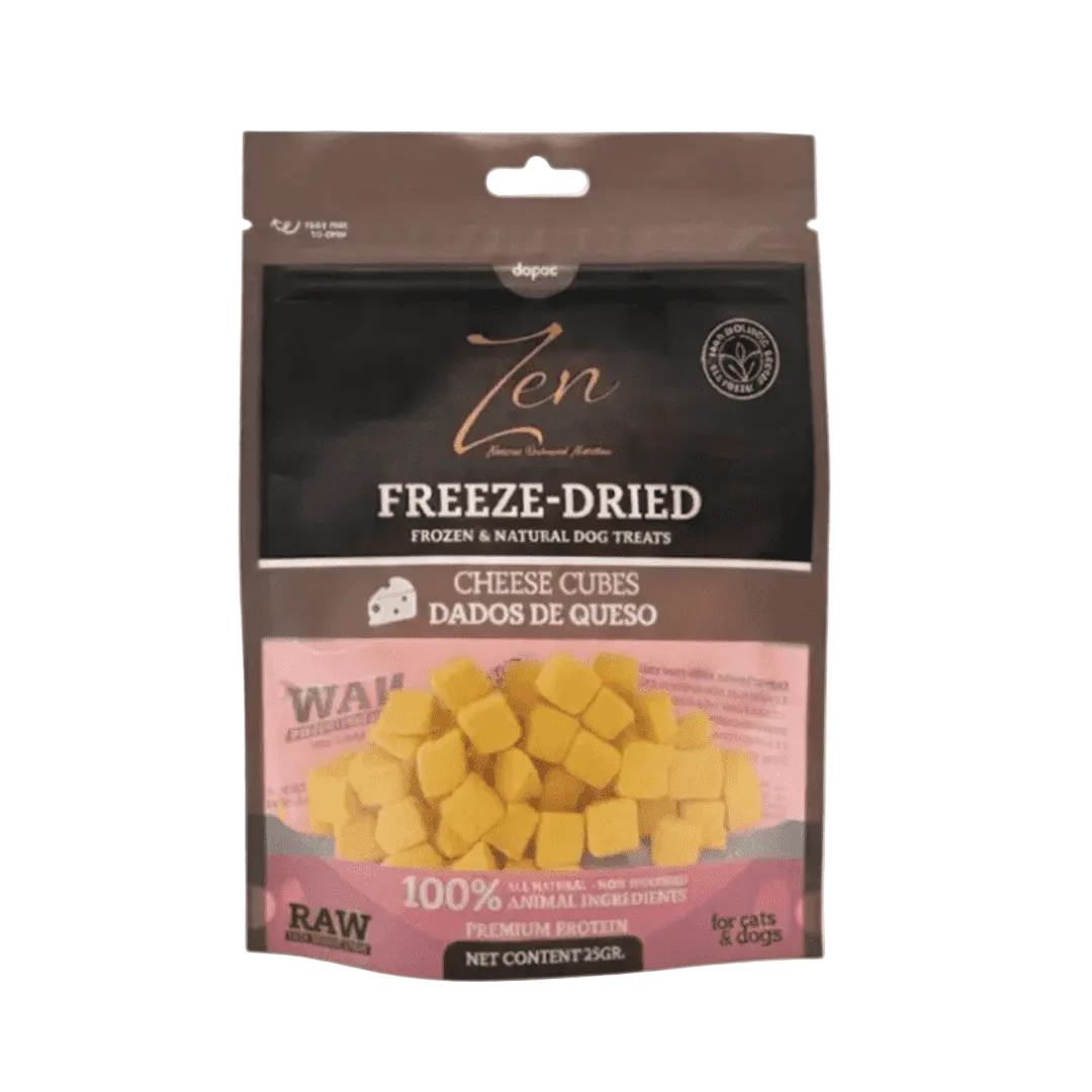 Cubitos de Queso Liofilizados Snacks Perros y Gatos – ZEN