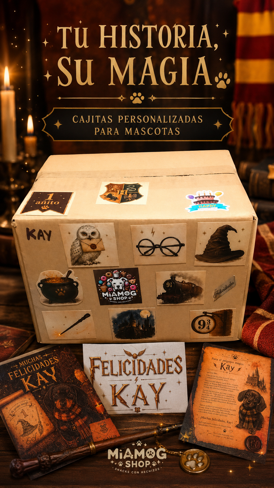 Caja regalo personalizada para perros y gatos