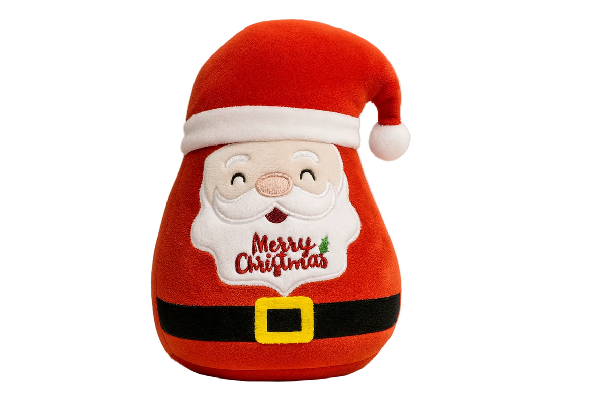 Peluche XL Papá Noel supersuave para perros · 26x17x13cm