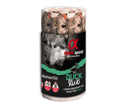 Alpha Spirit Snack Ristra de Pato 16 Barritas para Perros