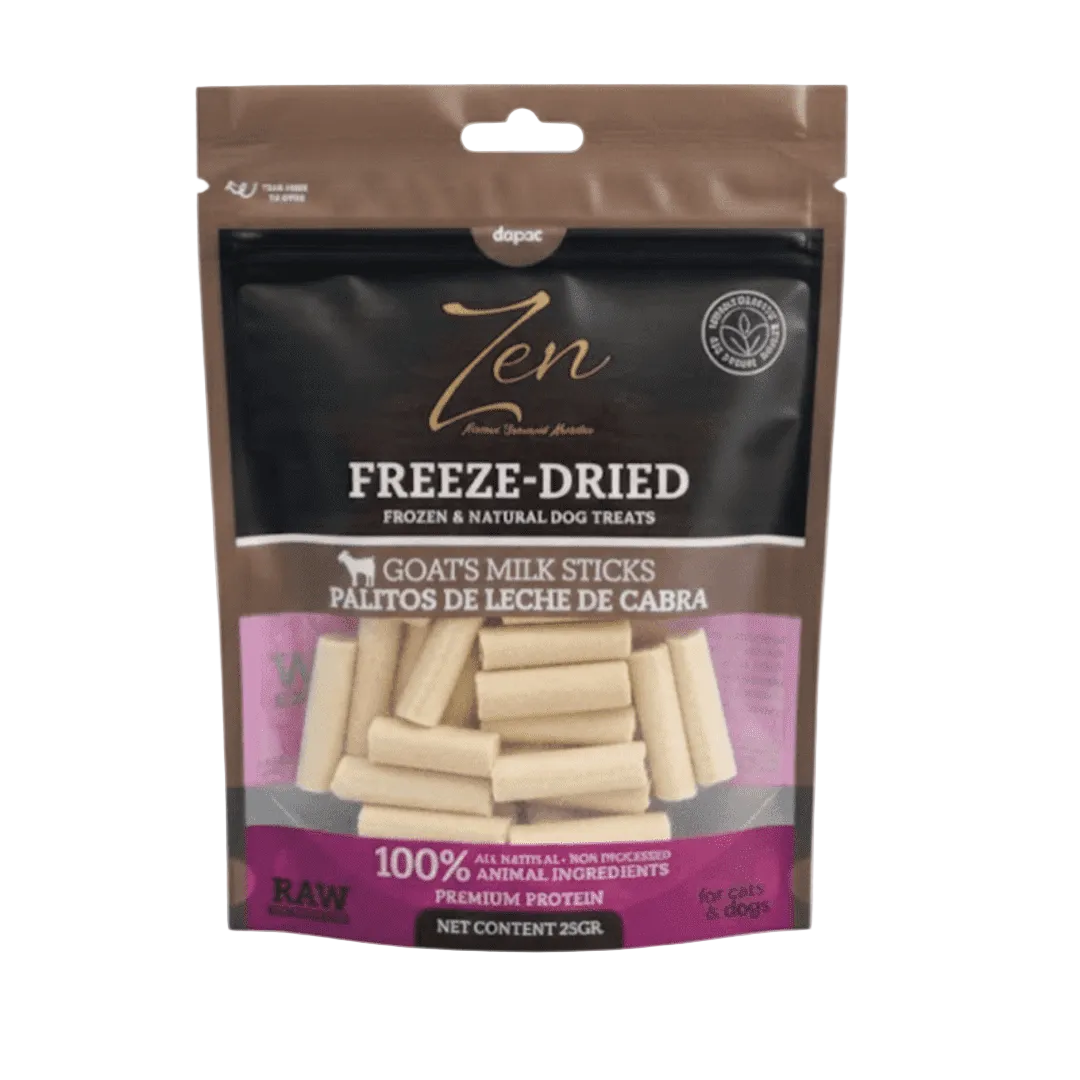 Palitos de Leche de Cabra Liofilizados Snacks Perros y Gatos – ZEN