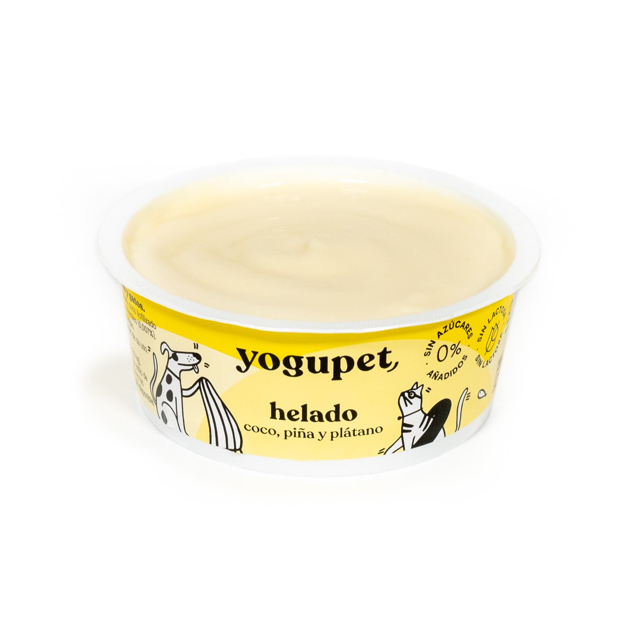 Helado Yogupet Coco, Piña y Plátano