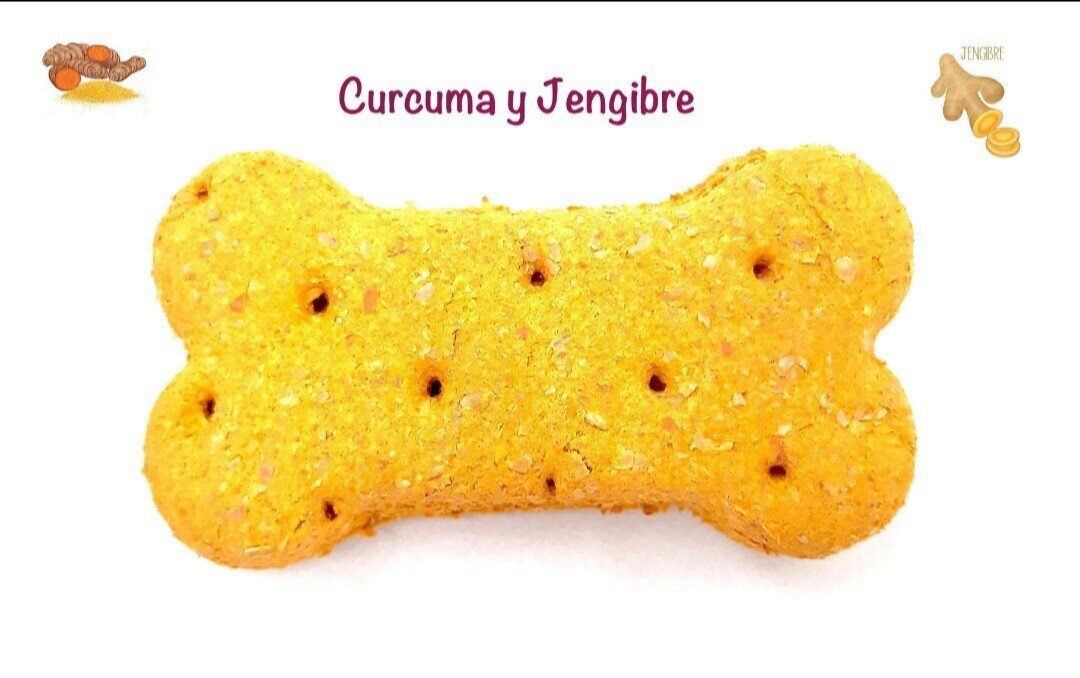 Galleta cúrcuma y jengibre perros