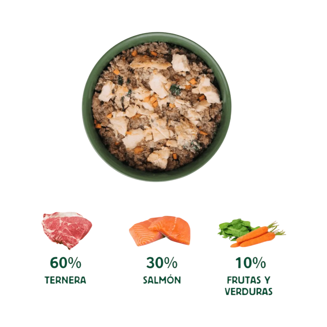 Lata Salmón y Ternera para perros 400g - Filosofía BARF Wild Balance