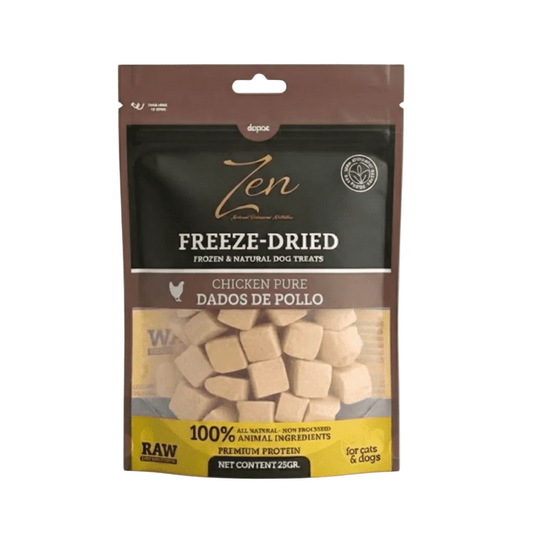 Cubitos de Pollo Liofilizados Snacks Perros y Gatos ZEN