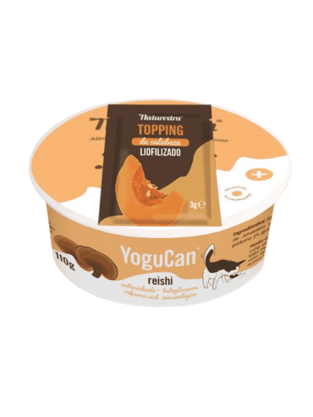 YoguCan Yogurt con Hongo Reishi Ecológico + Topping | Perros y Gatos