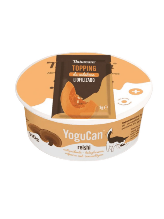 YoguCan Yogurt con Hongo Reishi Ecológico + Topping | Perros y Gatos