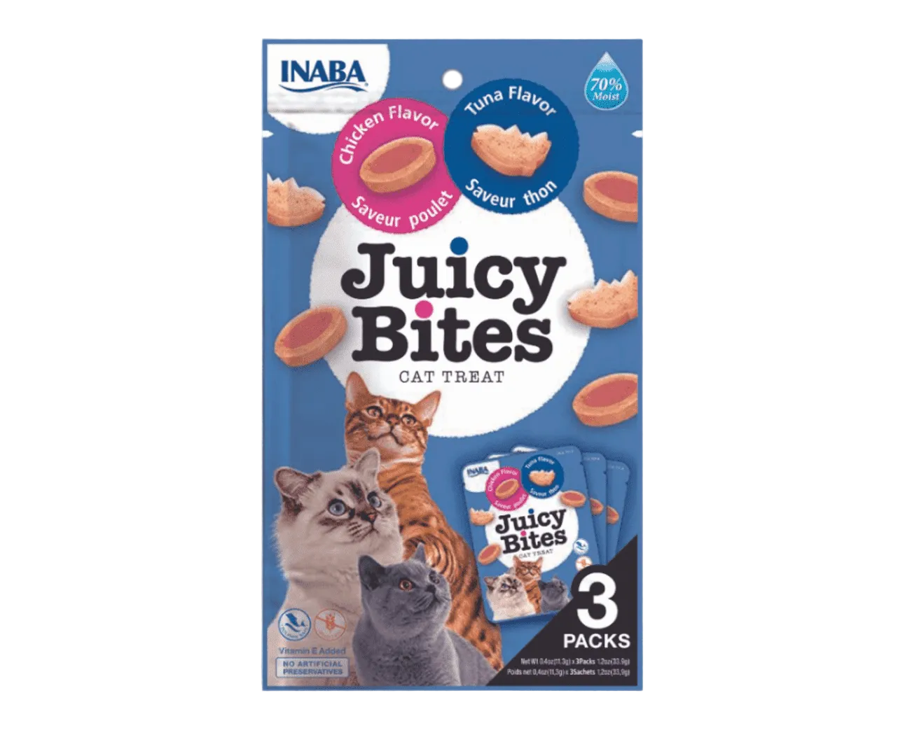 Churu Juicy Bites Pollo y Atún para gatos