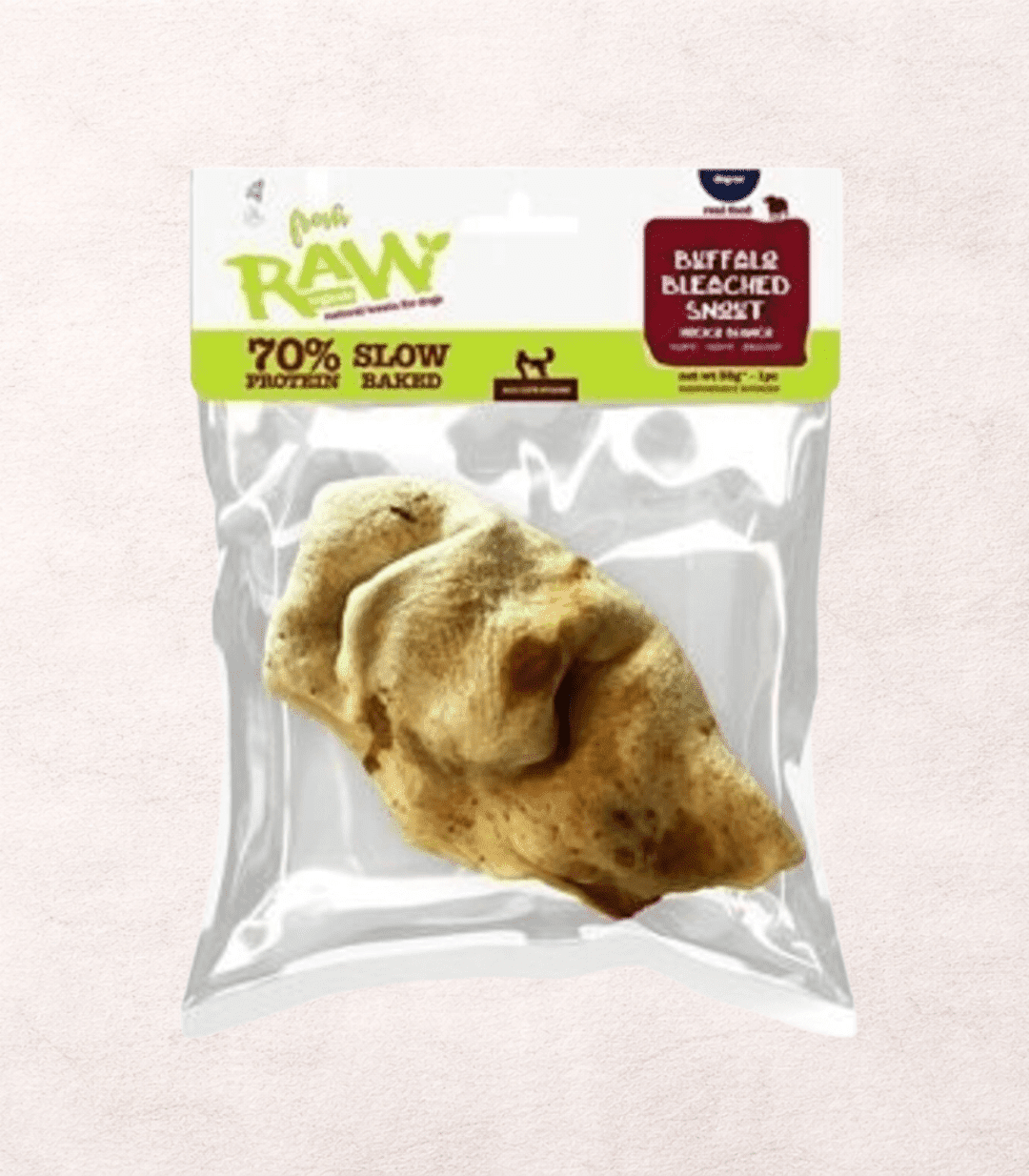 RAW HOCICO BLANCO DE BÚFALO