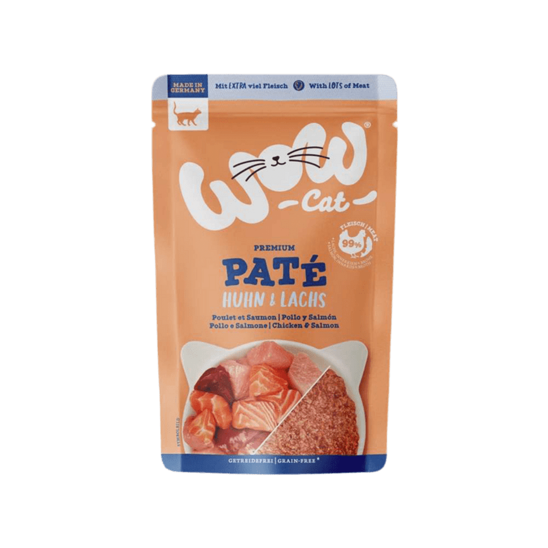 Wow | Cat Adult Pollo y Salmón Paté gatos (125g)