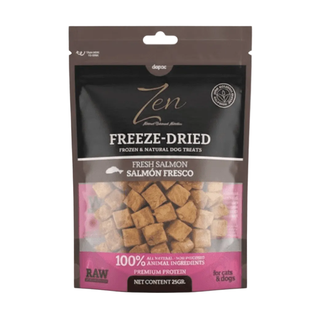 Cubitos de Salmón Liofilizados Snacks Perros y Gatos – ZEN