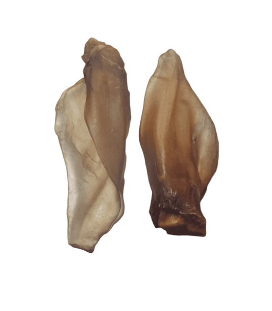 Oreja de Búfalo con Carne Deshidratada para Perros