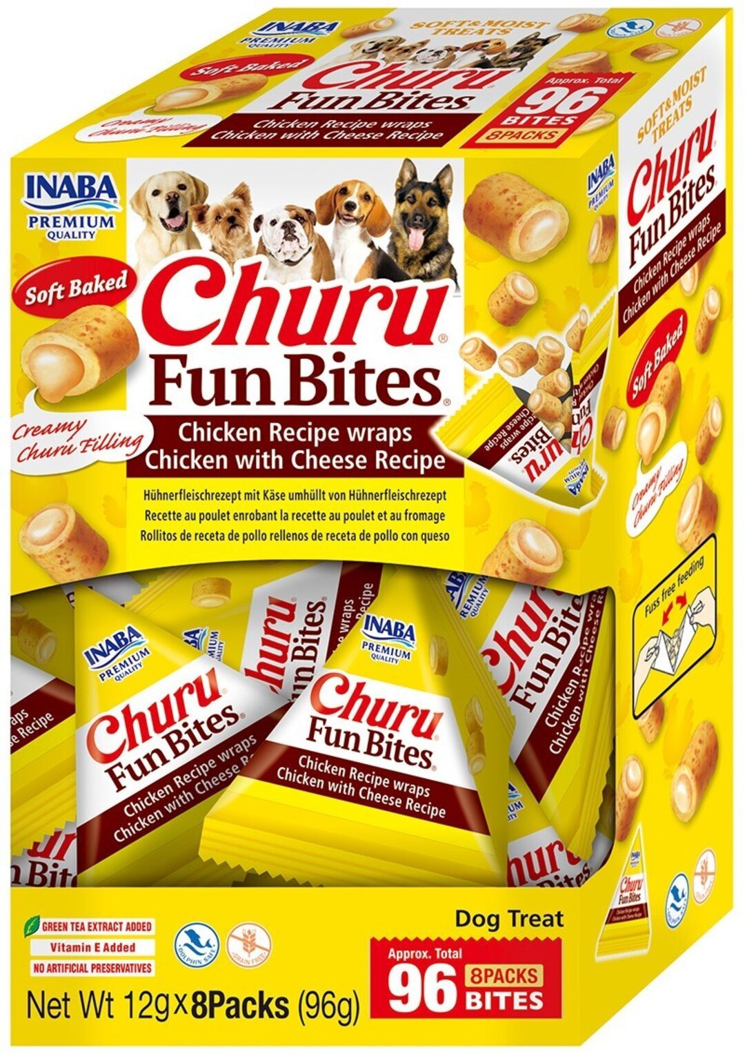 Churu Fun Bites Pollo con Queso para perros