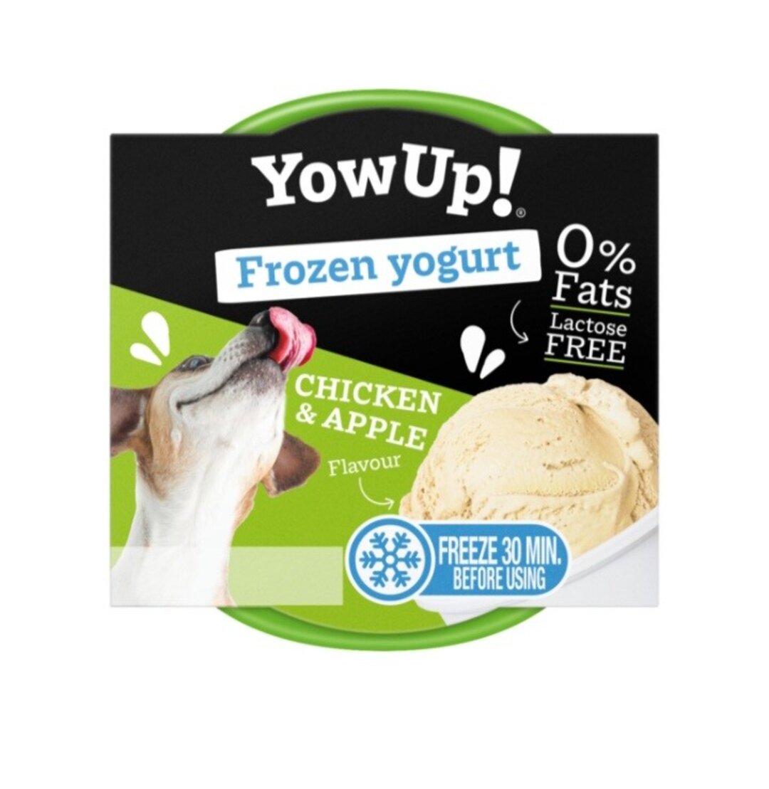 Yogur Helado Pollo y Manzana para Perros yowup