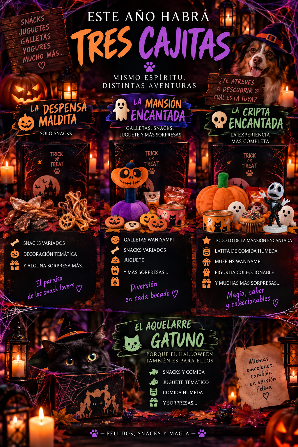 🎃 Cajitas de Halloween para Perros y Gatos – PREVENTA