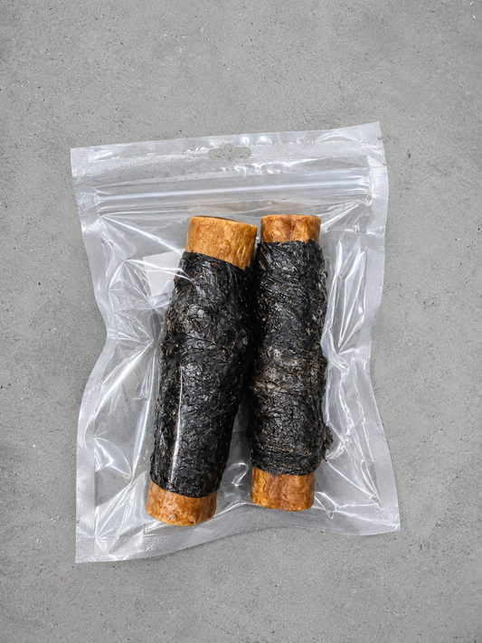 Palitos de colágeno de ternera con piel de fletán