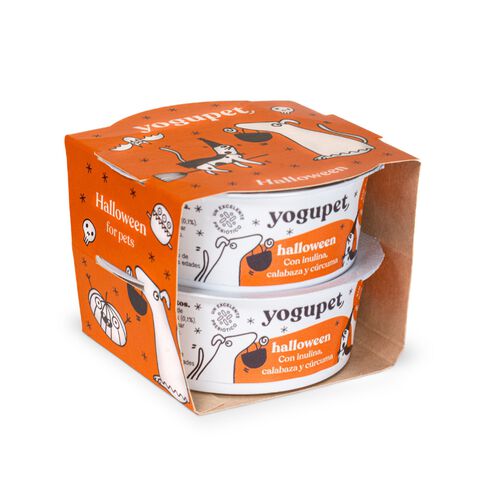 Yogupet Halloween para perros y gatos, pack de 2 x 110 g