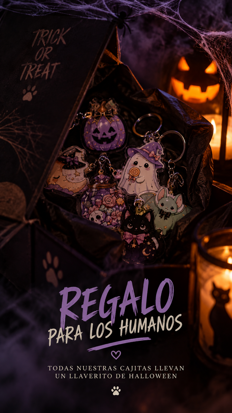 🎃 Cajitas de Halloween para Perros y Gatos – PREVENTA