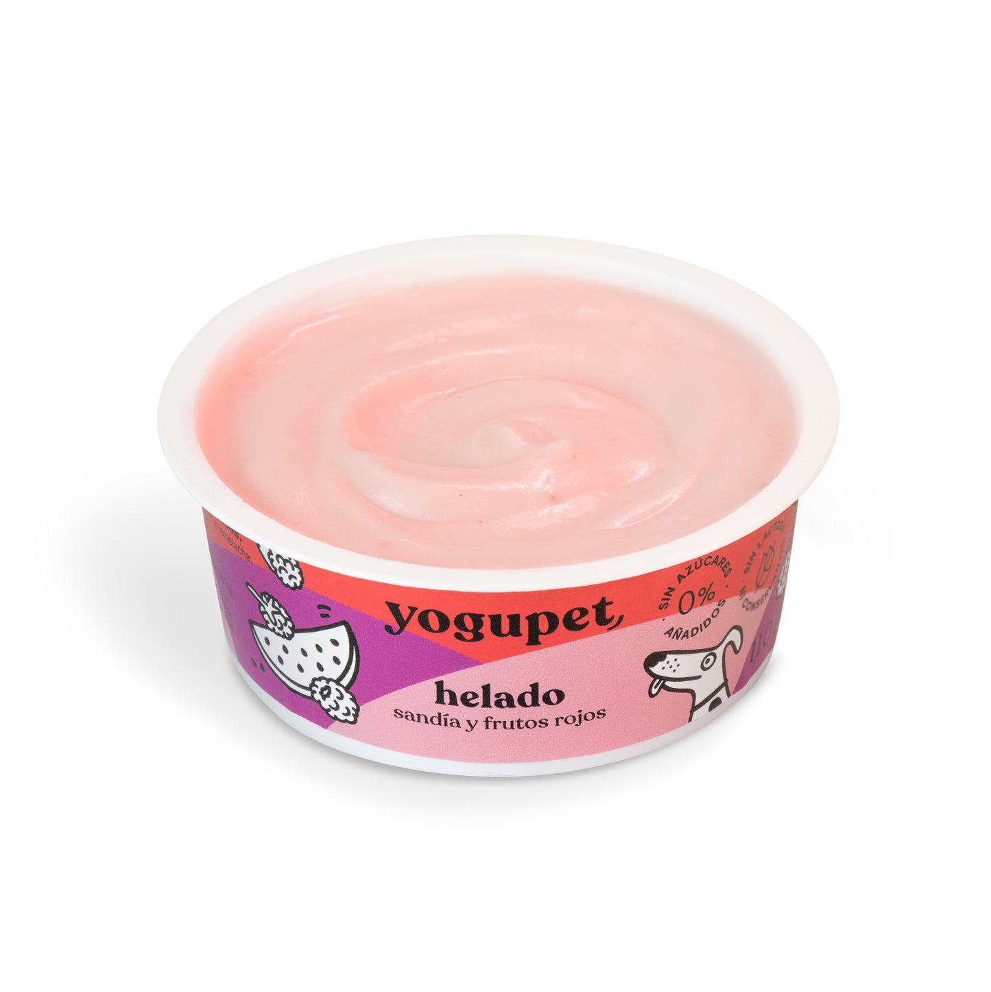 Helado Yogupet Sandía y Frutos Rojos