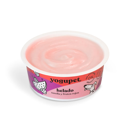 Helado Yogupet Sandía y Frutos Rojos